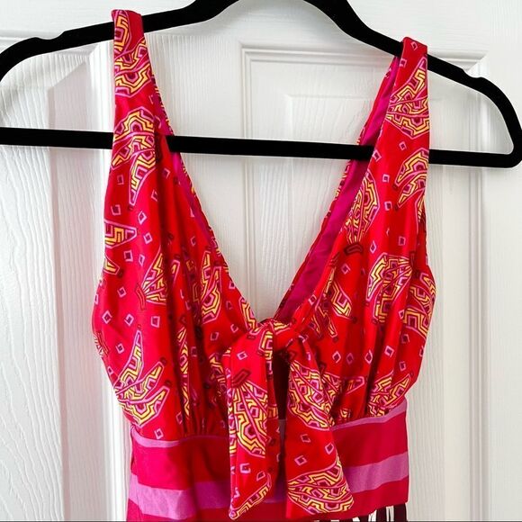 FARM RIO Reversible Tiki Bananas Lucy One-Piece Swimsuit XS MSRP $145 - Picture 6 of 13